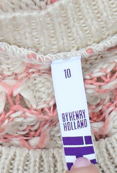 Henry Holland Women's Geometric Knit Pullover Size 10