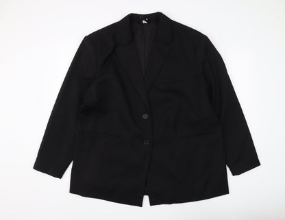 H&M Unisex Black Suit Jacket, Size 12, Business Casual