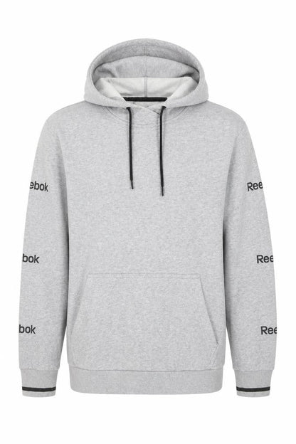 Mens UK Size L Reebok Grey Pullover Hoodie