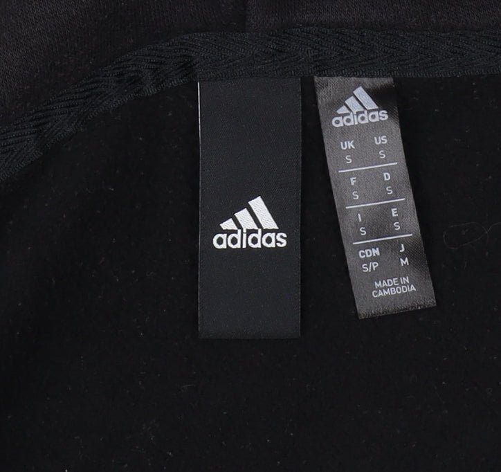 Adidas Black Men's S Full Zip Hoodie