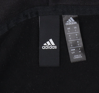 Adidas Black Men's S Full Zip Hoodie