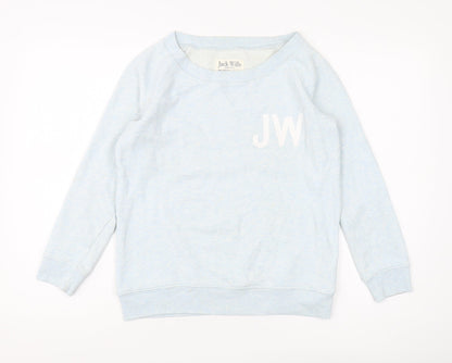 Unisex Adults UK Size 10 Jack Wills Blue Pullover Sweatshirt