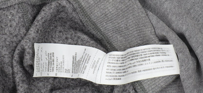 Hollister Women's Grey Pull Over Hoodie, Size L, Embroidered