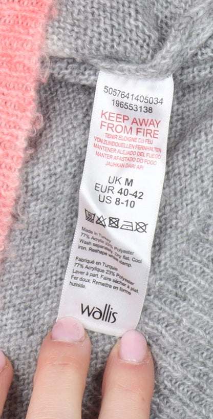 Womens UK Size M Wallis Grey Jumper Jumper