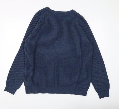 Cotton Traders Men's Blue XL Pullover Jumper