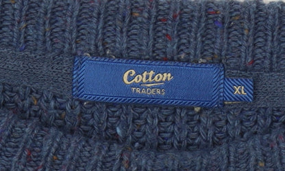 Cotton Traders Men's Blue XL Pullover Jumper