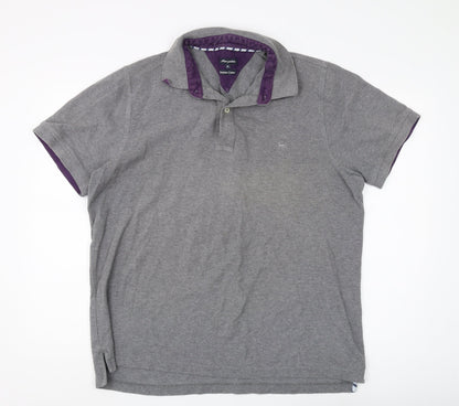 Hampton Men's Grey XL Cotton Polo Shirt