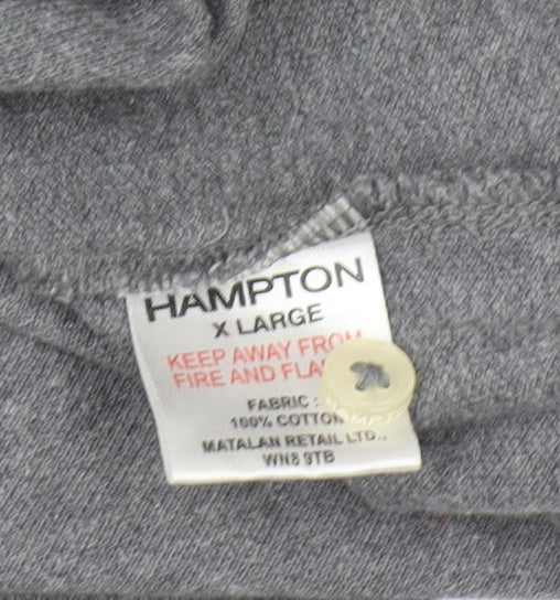 Hampton Men's Grey XL Cotton Polo Shirt