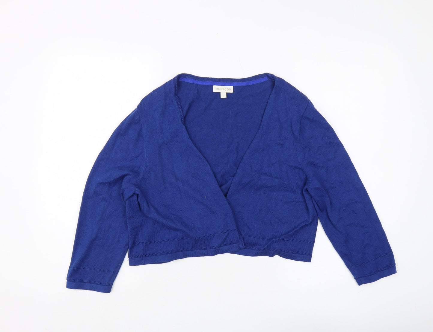 Womens UK Size L Monsoon Blue Cardigan Jumper