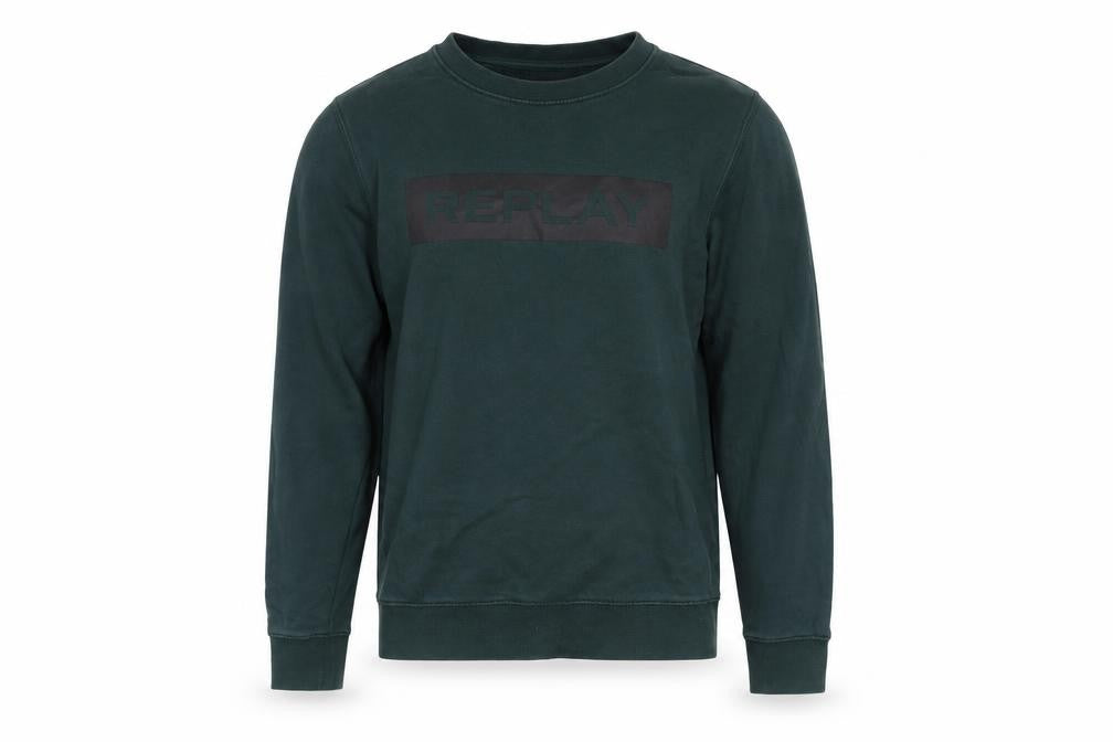 Mens UK Size S Replay Green Pullover Sweatshirt