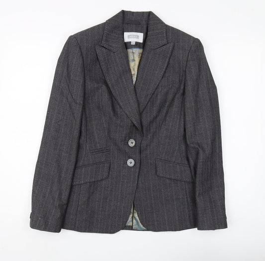 Next Women's Grey Pinstripe Suit Jacket Size 10
