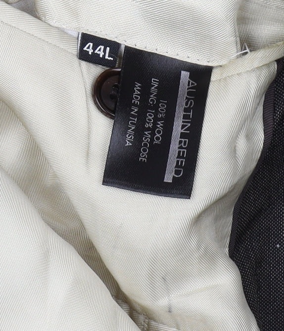 Austin Reed Men's Black Long Blazer 44L, Formal