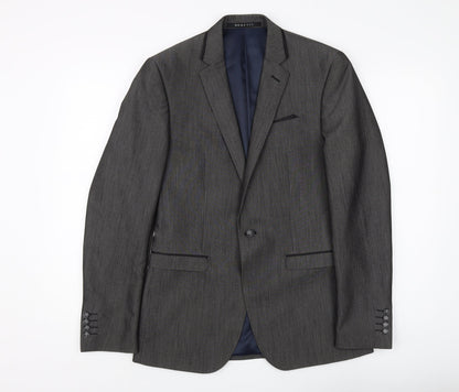 Mens UK Size 36 Benetti Regular Grey Suit Jacket