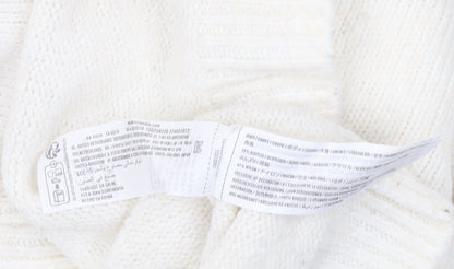 Abercrombie & Fitch Women's Ivory Crew Neck Jumper S