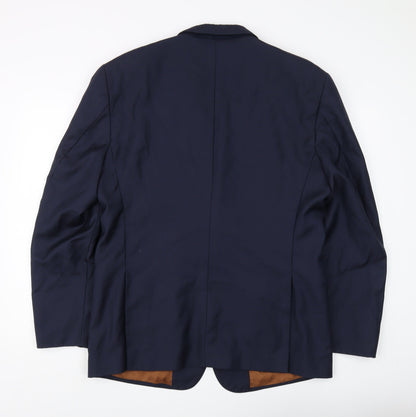 Joseph A Bank Men's Blue Wool Blazer Size 44R
