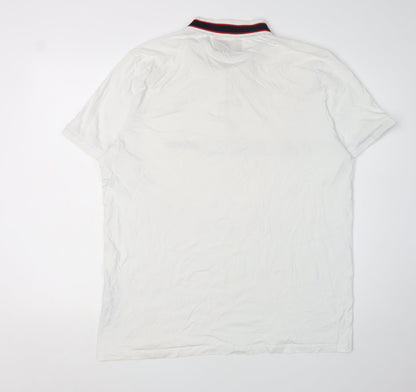 Jack & Jones Men's Polo White 2XL 1/4 Zip Casual