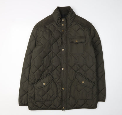 Aspen & Court Men's Green Quilted Jacket Size L