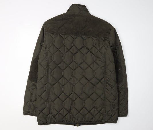 Aspen & Court Men's Green Quilted Jacket Size L