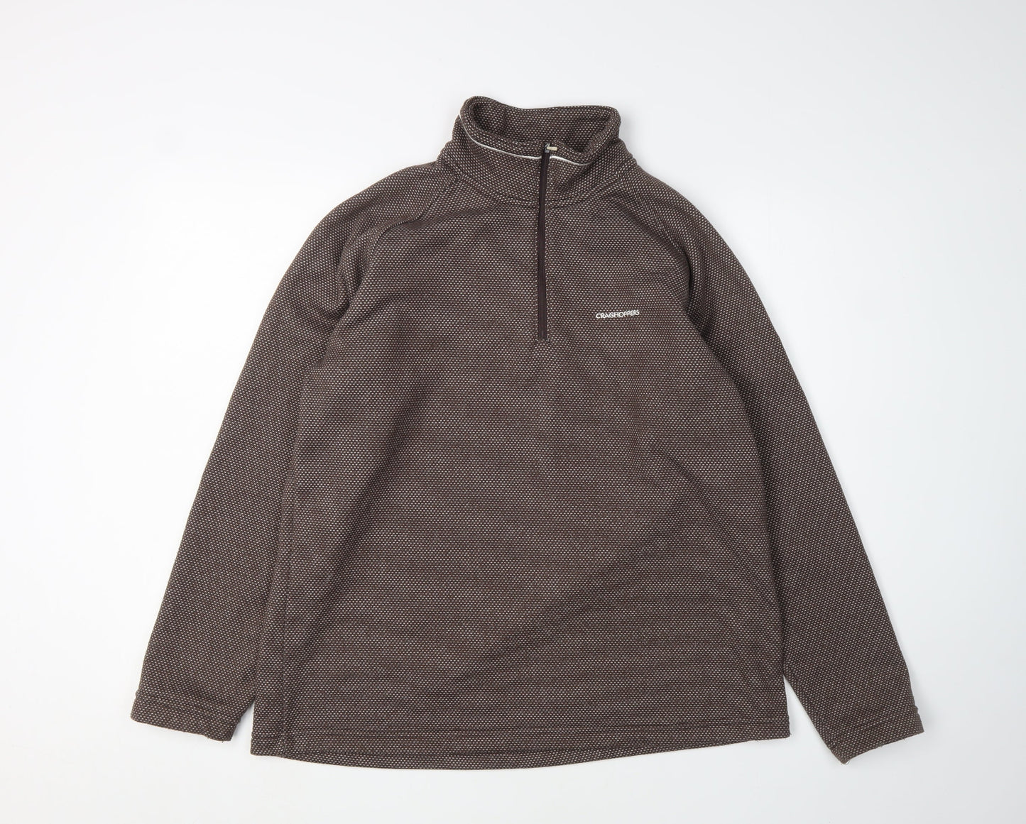 Mens UK Size UK 16 Craghoppers Brown 1/4 Zip Sweatshirt