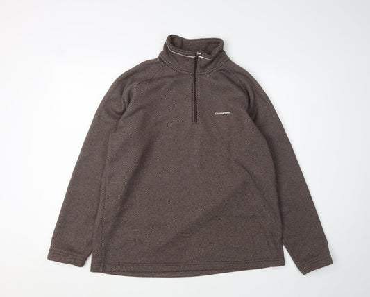 Mens UK Size UK 16 Craghoppers Brown 1/4 Zip Sweatshirt