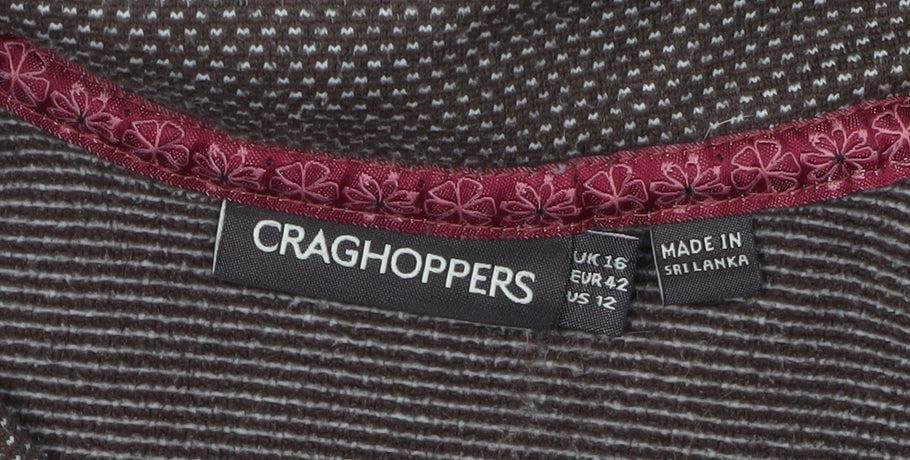 Mens UK Size UK 16 Craghoppers Brown 1/4 Zip Sweatshirt