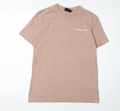 Mens UK Size S Closure London Beige  T-Shirt
