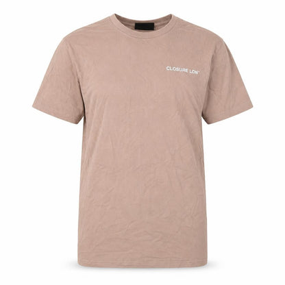 Mens UK Size S Closure London Beige  T-Shirt