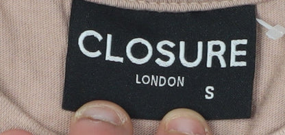 Mens UK Size S Closure London Beige  T-Shirt