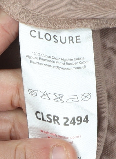 Mens UK Size S Closure London Beige  T-Shirt