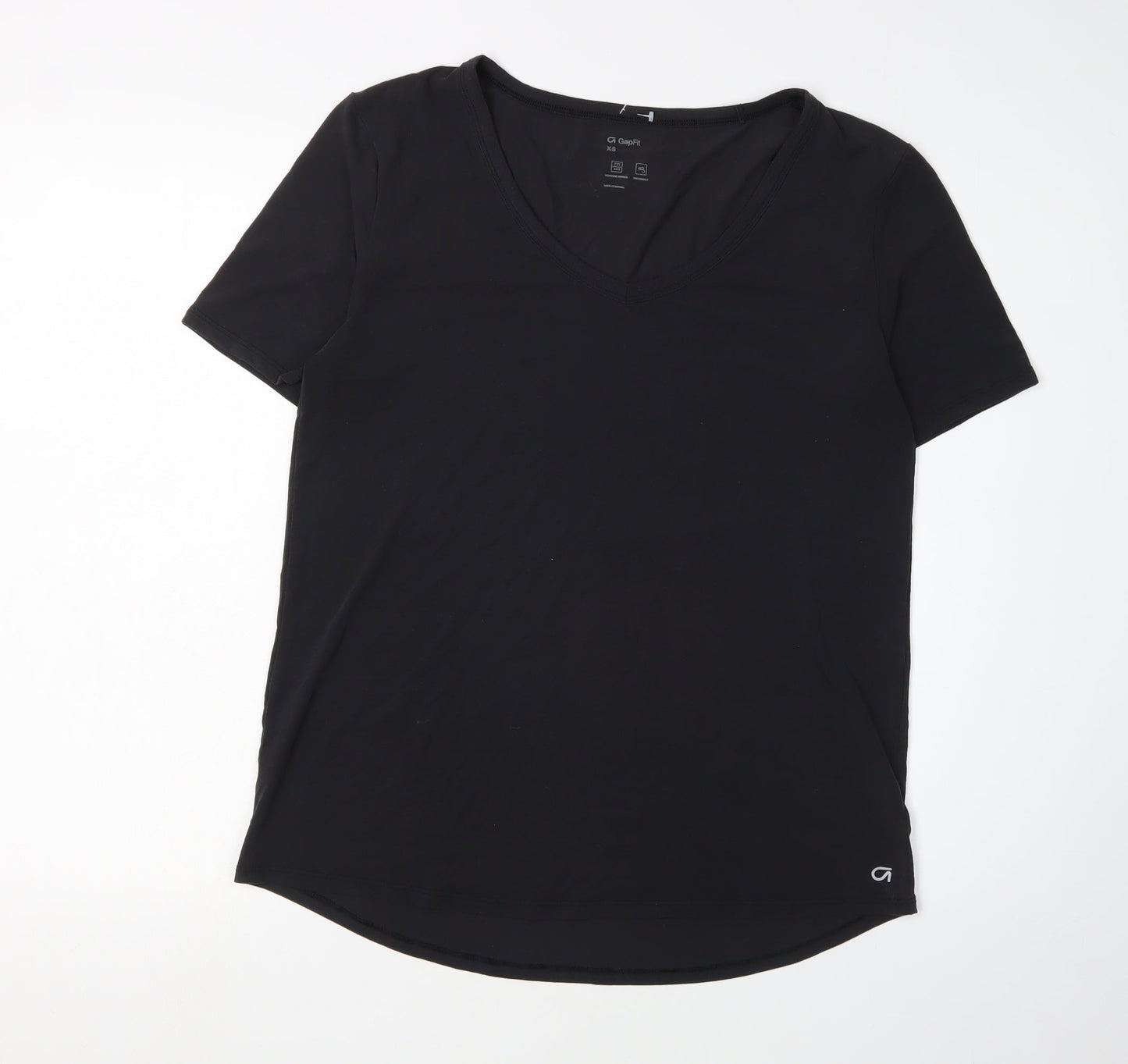 GapFit Women's Black XS V-Neck Gym T-Shirt