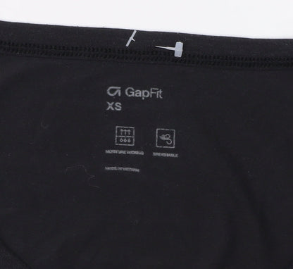 GapFit Women's Black XS V-Neck Gym T-Shirt
