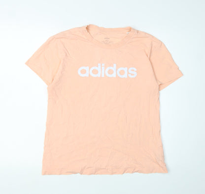 Womens UK Size XS adidas Peach Basic T-Shirt