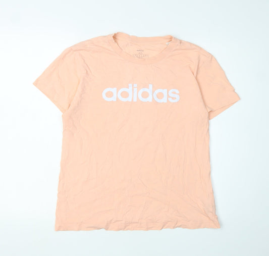 Womens UK Size XS adidas Peach Basic T-Shirt