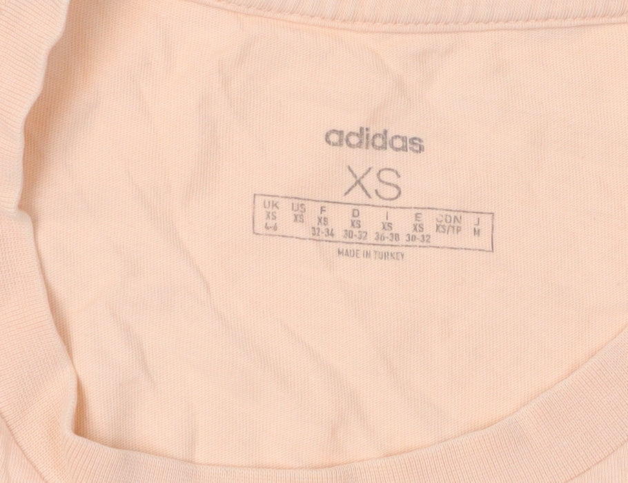 Womens UK Size XS adidas Peach Basic T-Shirt