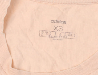 Womens UK Size XS adidas Peach Basic T-Shirt