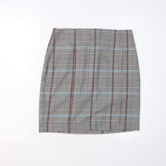ASOS Women's Check Pencil Skirt Size 10 Multicoloured