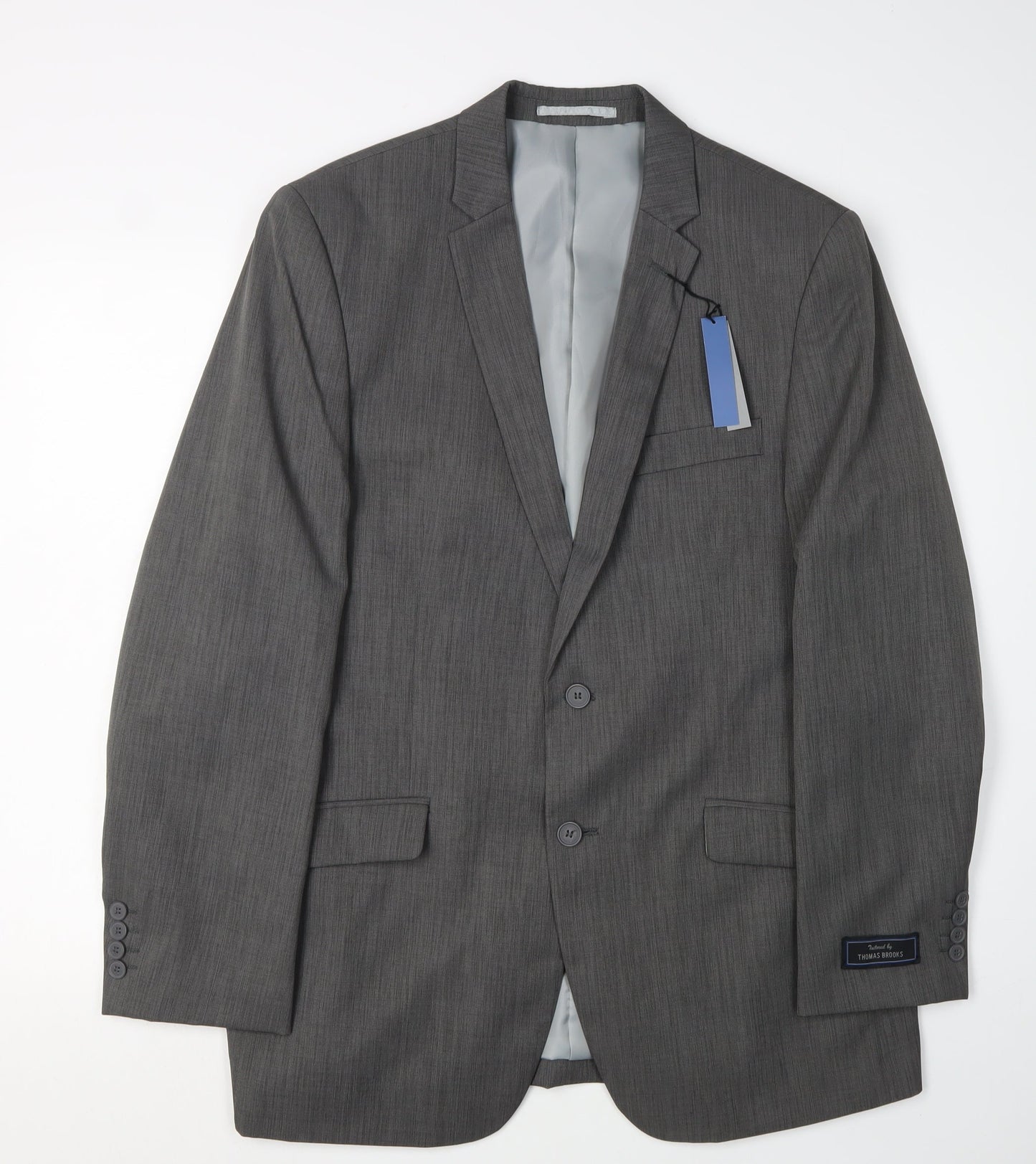 Thomas Brooks Men's Grey Blazer 40R Business Formal