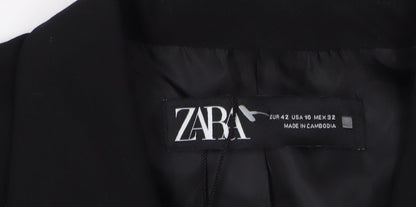 Zara Women's Black Blazer Size 14, Regular Fit, Lined