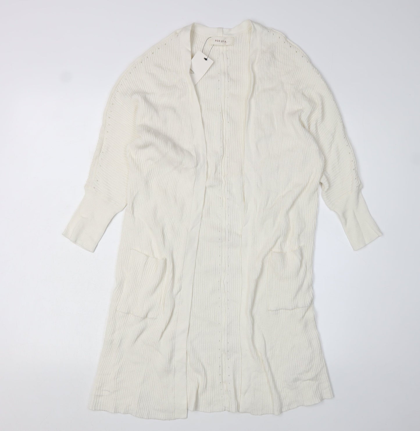 Womens UK Size XS Marks and Spencer Ivory Cardigan Jumper
