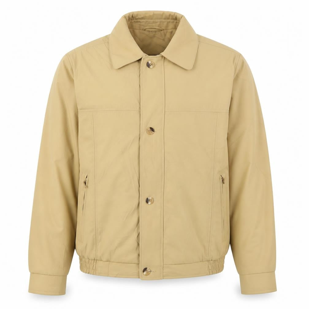 Mens UK Size 42 Lapidus Beige Bomber Jacket