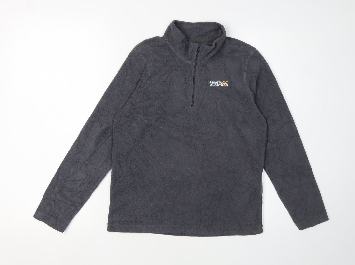 Regatta Boys Grey Fleece 1/2 Zip Sweatshirt 11-12 Years