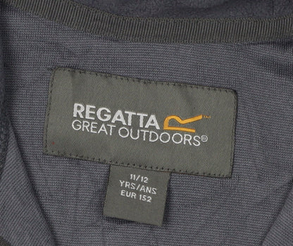 Regatta Boys Grey Fleece 1/2 Zip Sweatshirt 11-12 Years