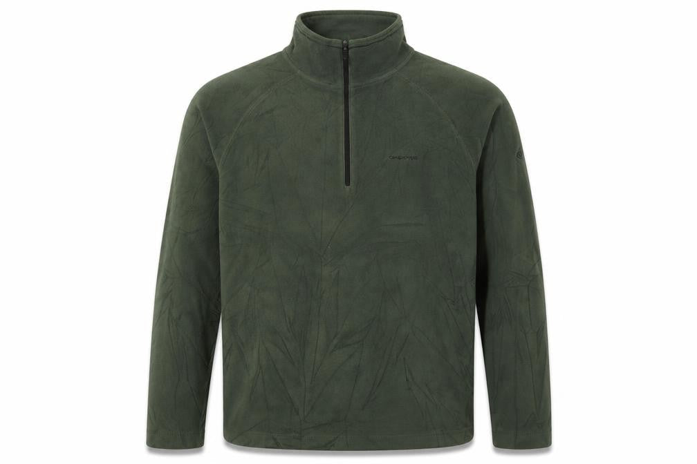 Mens UK Size M Craghoppers Green 1/2 Zip Sweatshirt