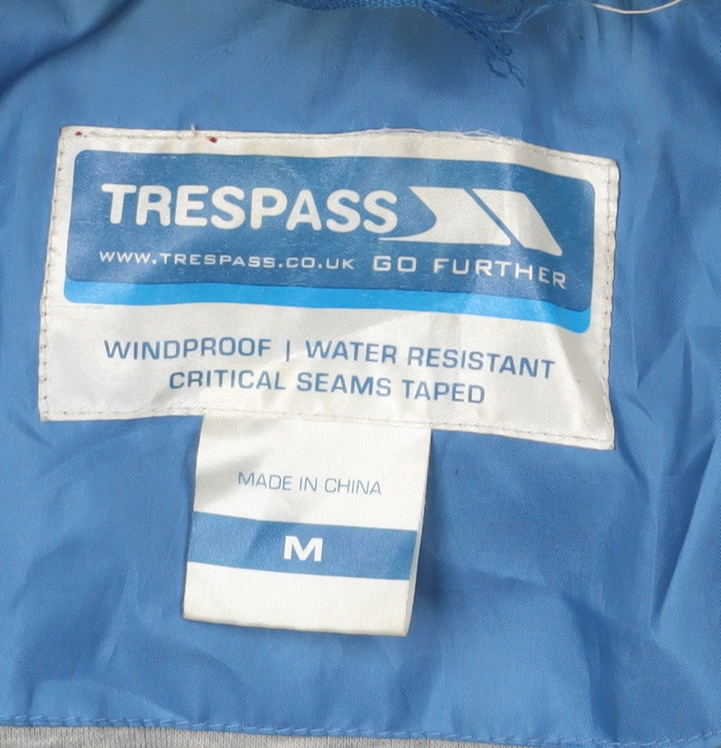 Mens UK Size M Trespass Blue Windbreaker Coat