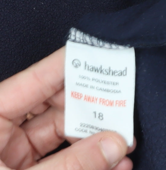 Womens UK Size 18 Hawkshead Blue Basic Jacket