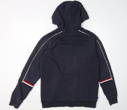 Mens UK Size S Gym King Blue Full Zip Hoodie