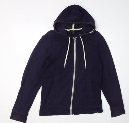 Unisex Adults UK Size S Gap Purple Full Zip Hoodie