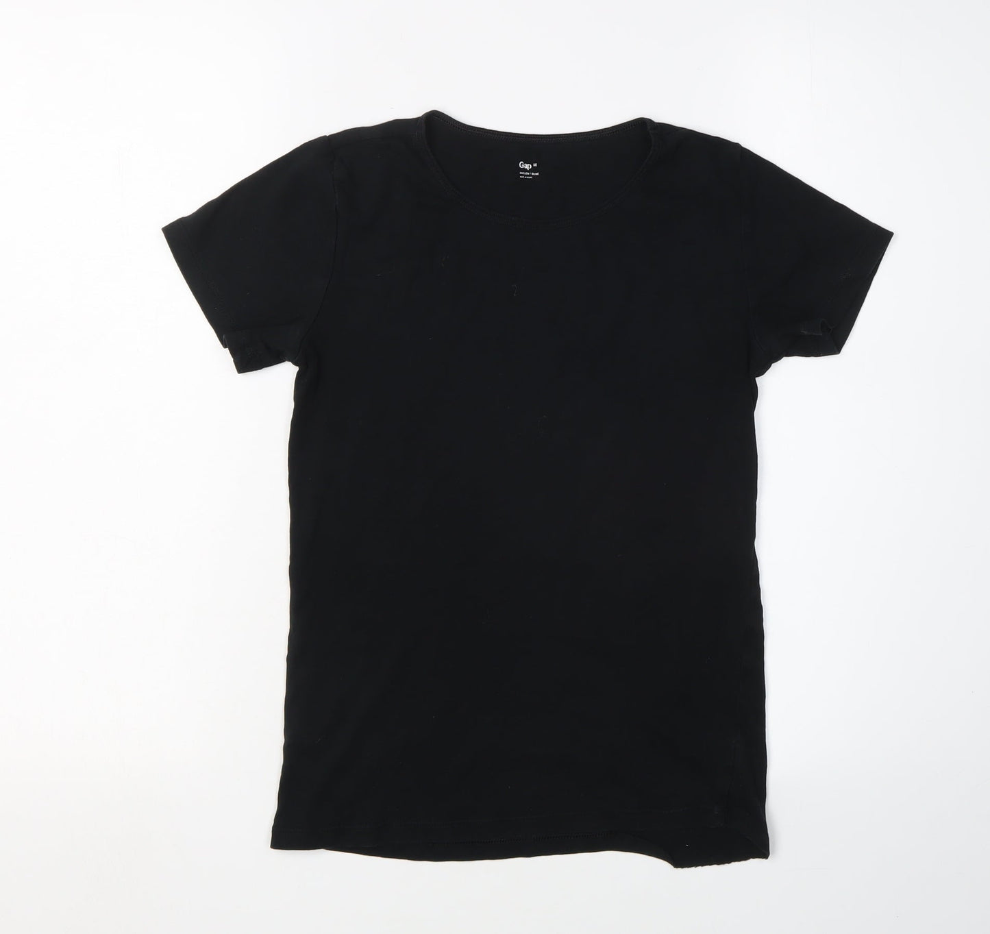 Gap Women's Black Basic T-Shirt, Medium, Short Sleeve