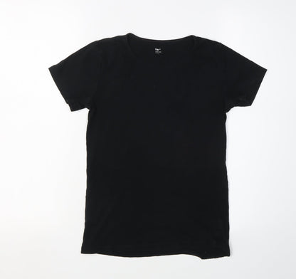 Gap Women's Black Basic T-Shirt, Medium, Short Sleeve