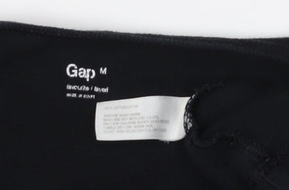 Gap Women's Black Basic T-Shirt, Medium, Short Sleeve